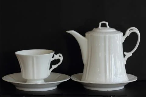 Porcelain dishware Stock Photos