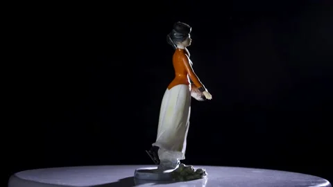Porcelain figurine Stock Footage 235723925
