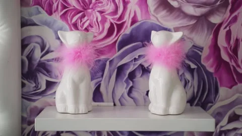 Porcelain figurines Stock Footage 146141309