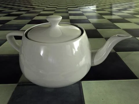 Porcelain teapot Stock Illustration