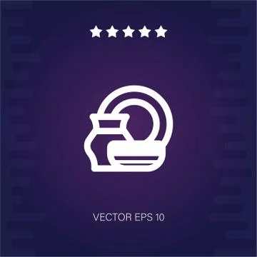 Porcelain vector icon Stock Illustration