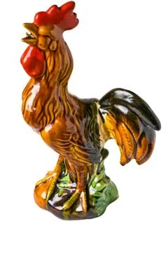 Porcelin Rooster Stock Photos
