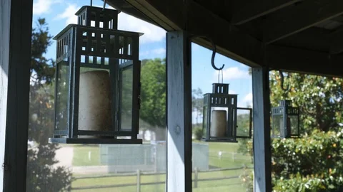 Porch Lanterns Stock Footage 108130222