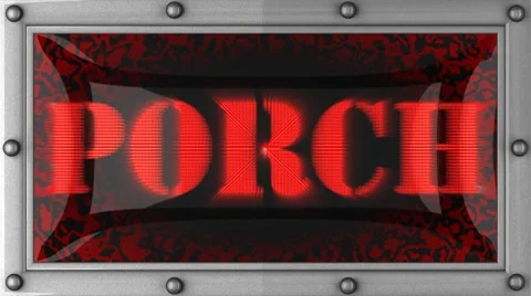 Porch on led Vídeo Stock 8740857