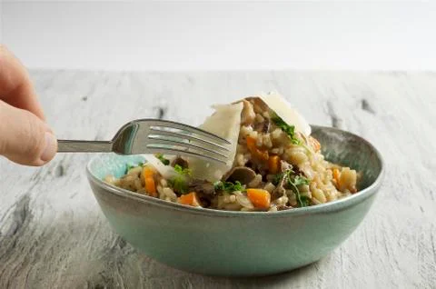 Porcini risotto  Stock Photos