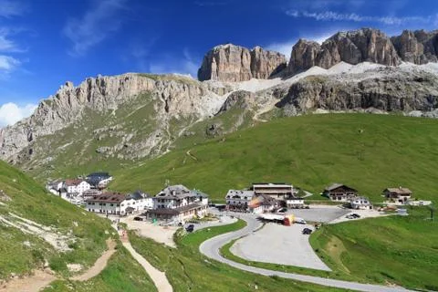 Pordoi pass Stock Photos