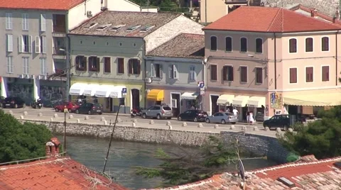 Porec Old and New Town Stock Footage 1060501