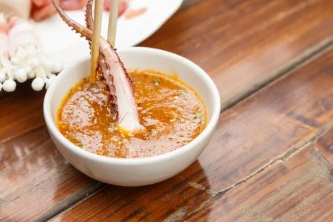 Pork and sea food grill Stock Photos