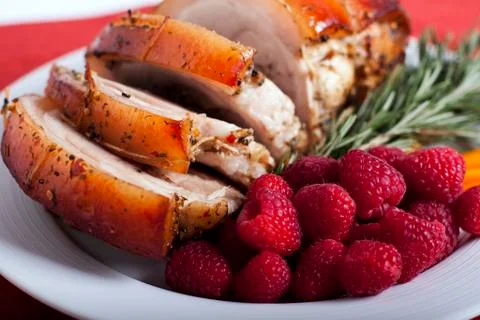 Pork and Vegetables Stock Photos