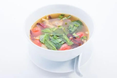 Pork bone soup Stock Photos