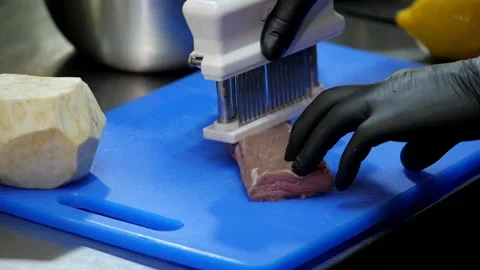Pork Chop Cooking Stock Footage 131632330