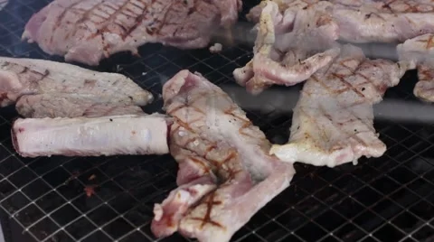 Pork chop Video stock 44229712