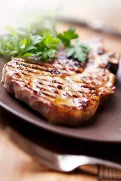 Pork chop Stock-Fotos