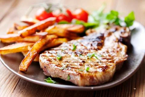 Pork chop Stock Photos
