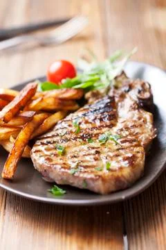 Pork chop Stock Photos