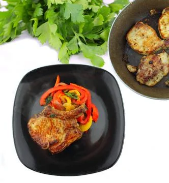 Pork chop Stock Photos