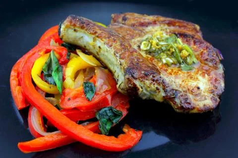 Pork chop Stock Photos