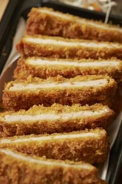 Pork cutlet on a plate Stock Photos
