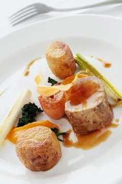 Pork dinner Stock Photos