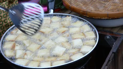 Pork fried bread Stock Footage 10809677
