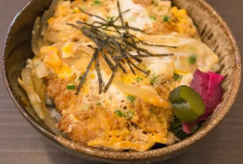 Pork fried rice with egg Stock Photos