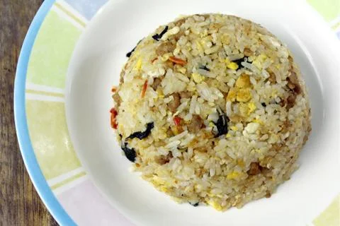 Pork fried rice Stock Photos