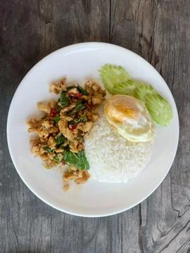 Pork Fried Rice Stock-Fotos