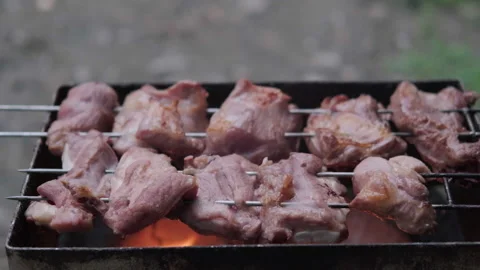 Pork grill on the stove 動画素材 147091046