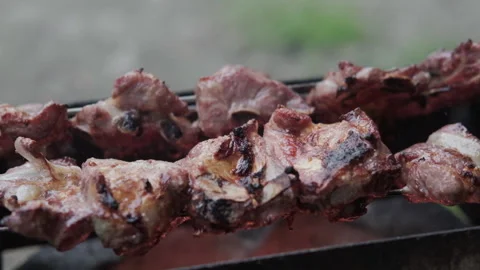 Pork grill on the stove 動画素材 147128446