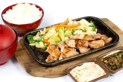 Pork  grilled Stock Photos