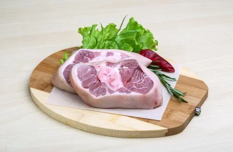 Pork knee steack Stock Photos