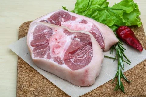 Pork knee steack Stock Photos
