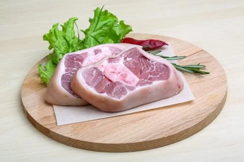 Pork knee steack Stock Photos