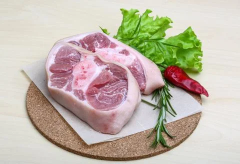 Pork knee steack Stock Photos