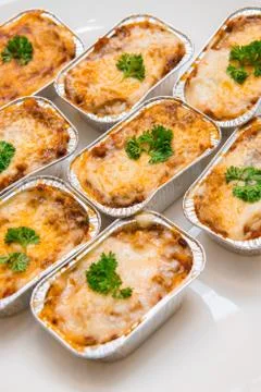 Pork lasagna Stock Photos