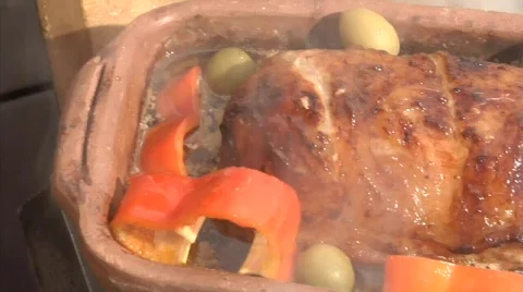 Pork Loin 02 Stock Footage 855075