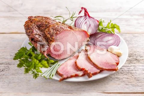 Pork loin meat Stock Photos