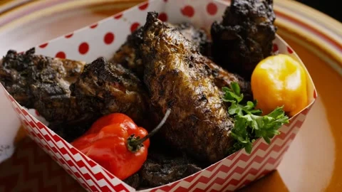 Pork meat meal Video stock 268483462