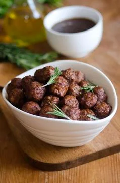 Pork meatballs Stock Photos