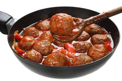 Pork meatballs Stock Photos