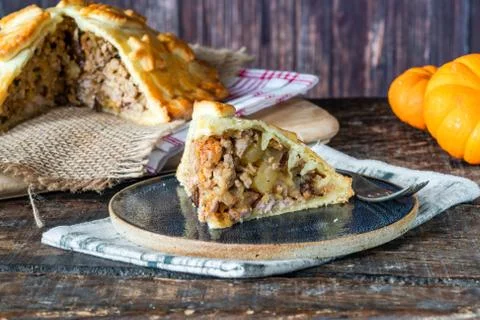 Pork pie Stock Photos