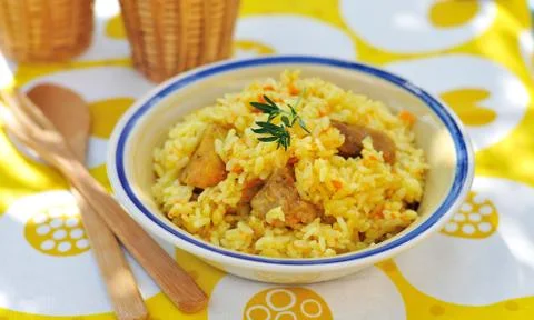Pork pilaf Stock Photos