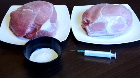 Pork, prepared for processing Stock Footage 48732166