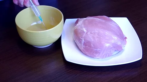 Pork, prepared for processing Stock Footage 48732571