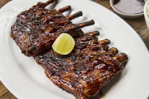 Pork Ribs Barbeque Stock Photos