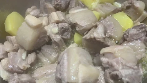 Pork Ribs Stock Footage 202608337