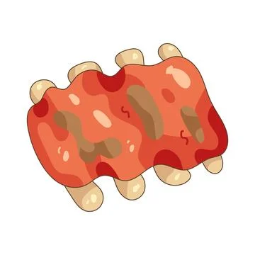 Pork ribs Stock Illustration