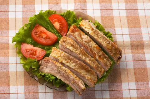 Pork ribs Stock Photos