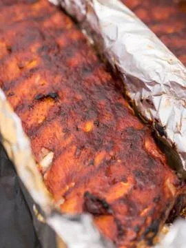 Pork ribs 库存照片