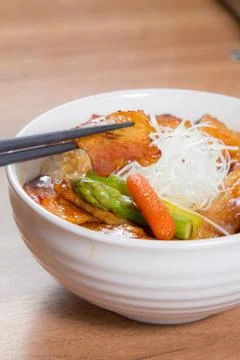 Pork rice Foto stock